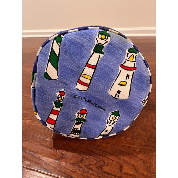 Sally Hess Lighthouse Canvas Tote Barrel Bag Backpack - Picture 11 of 11